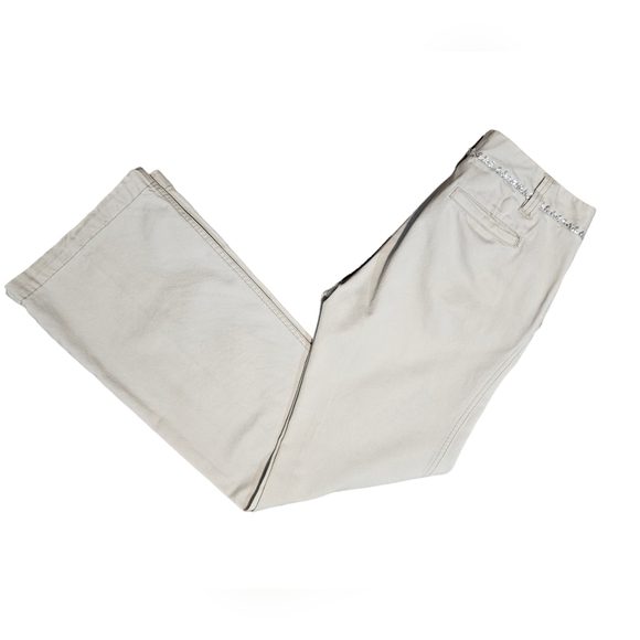 Vintage 90s Bling Old Navy Khaki Wide Leg Pants Size 1 Juniors - Picture 11 of 11